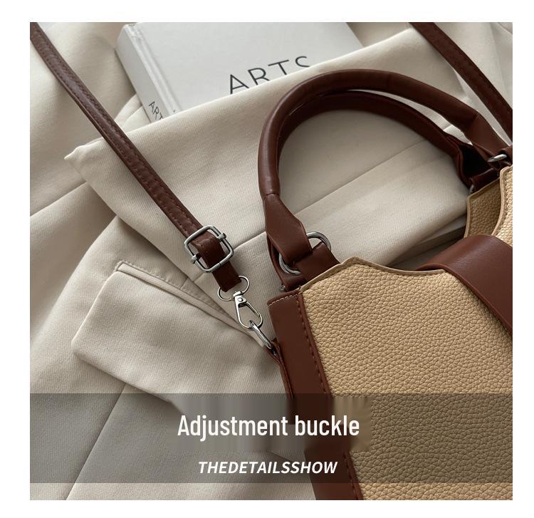 Casual Solid Color Women's Crossbody Bag - New Fashion Versatile Color Block Handbag