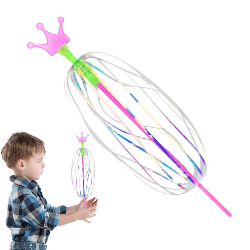 new Rainbow Magic Stick Wand LED Bubble Colorful Luminous Toy Flashing Wand Stick Toy Kids Toys New Year Party Favors