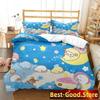 3D Print Bubu Dudu Cartoon Bear Panda Bedding Set Printed With Pillowcase Duvet Cover Soft Single Double Queen Super King Size