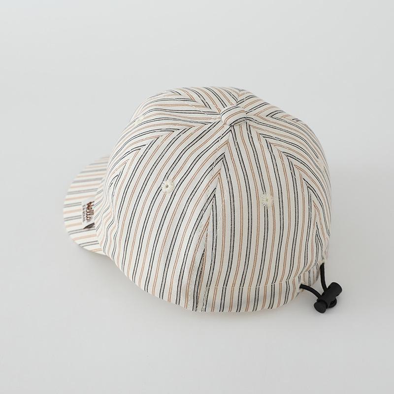 Personalized Striped Puppy Toddler Baseball Cap - Windproof Sun Protection for Spring & Fall