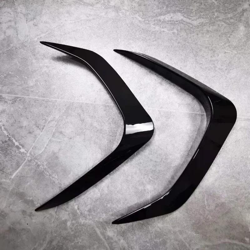 For BMW X1 U11 iX1 M Sport 2023 2024 Car Front Bumper Lip Splitter Side Air Vent Intake Fog Lamp Frame Spoiler Gloss Black ABS