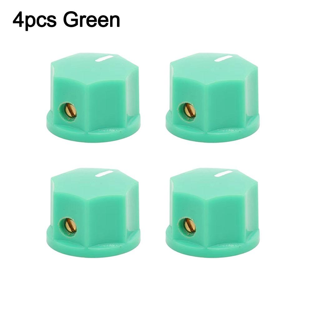4Pcs ABS Plastic Guitar Effect Pedal Knob Potentiometer Knob for DJ Mixer Radio Subwoofer