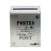 Retro Metal Wall Mounted Mailbox Bucket Newspaper Letter Box Post Garden Decor