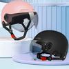 Casco di sicurezza per bicicletta da uomo e da donna per adulti e bambini, casco integrale da cartone animato per bicicletta elettrica e moto con occhiali