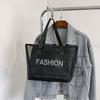 Stylish Summer 2023 Fashionable Mesh Tote Bag For Women Casual Shoulder Bag