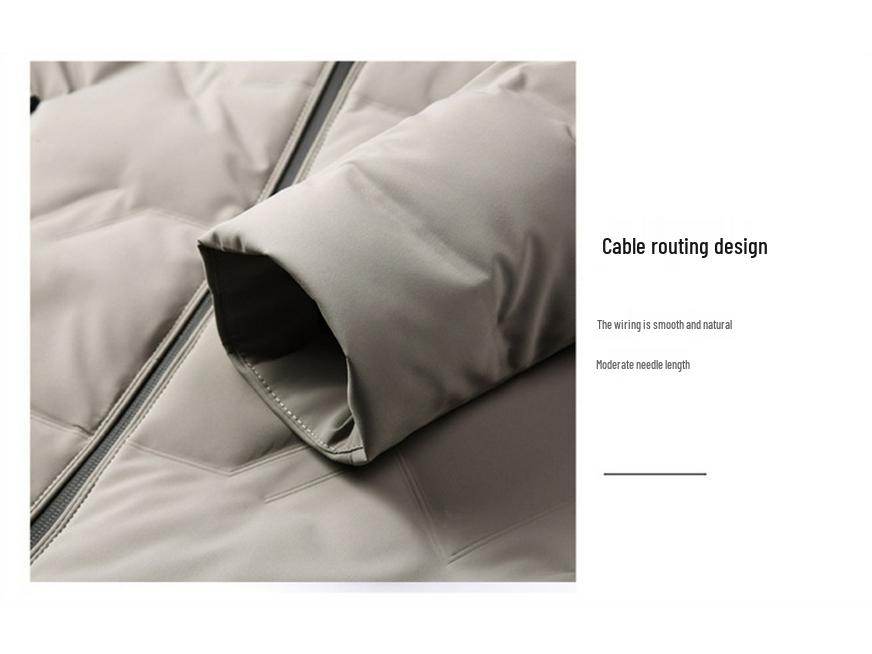 Men's Winter Business Casual Stand Collar Down Jacket - 2025 Edition, Thickened & Lightweight Fashionable Outerwear