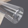1Pc Plastic Striped Vases Transparent Vases Large-Bellied Vase For Wedding Banquets, Festivals And Home Table Decoration
