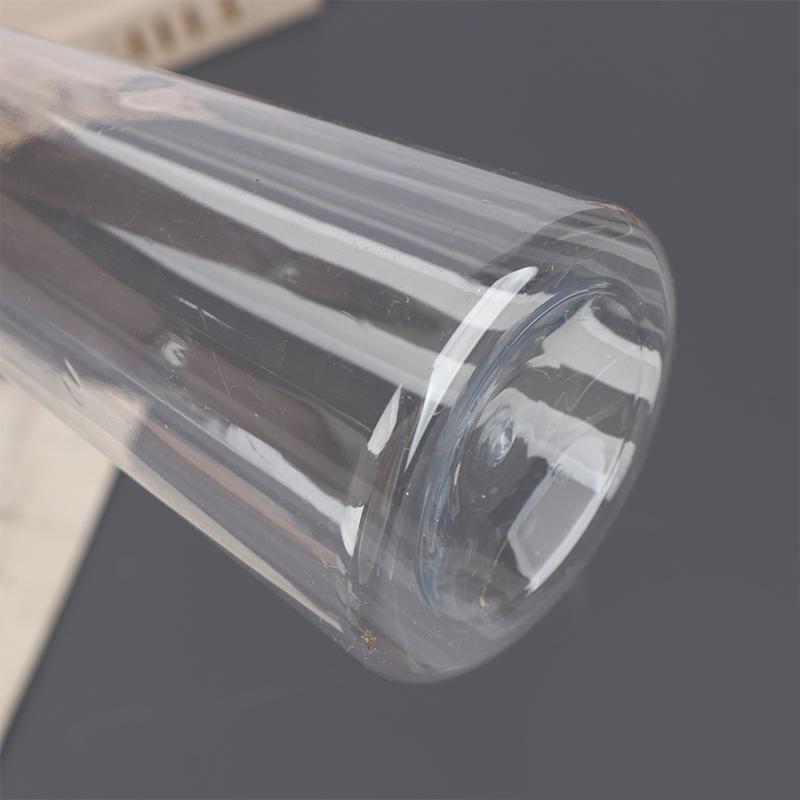 1Pc Plastic Striped Vases Transparent Vases Large-Bellied Vase For Wedding Banquets, Festivals And Home Table Decoration