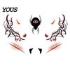 Skin Friendly Temporary Face Art Halloween Tattoo Stickers, Waterproof Scary Makeup Decals for Party, Kits Adults Wound Scar Body Kids Water Transfer