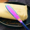 Stainless Steel Butter Knife Rose Gold Cheese Dessert Jam Spreaders Cream Knifes Utensil Cheese Spatula Cutlery Dessert Tools