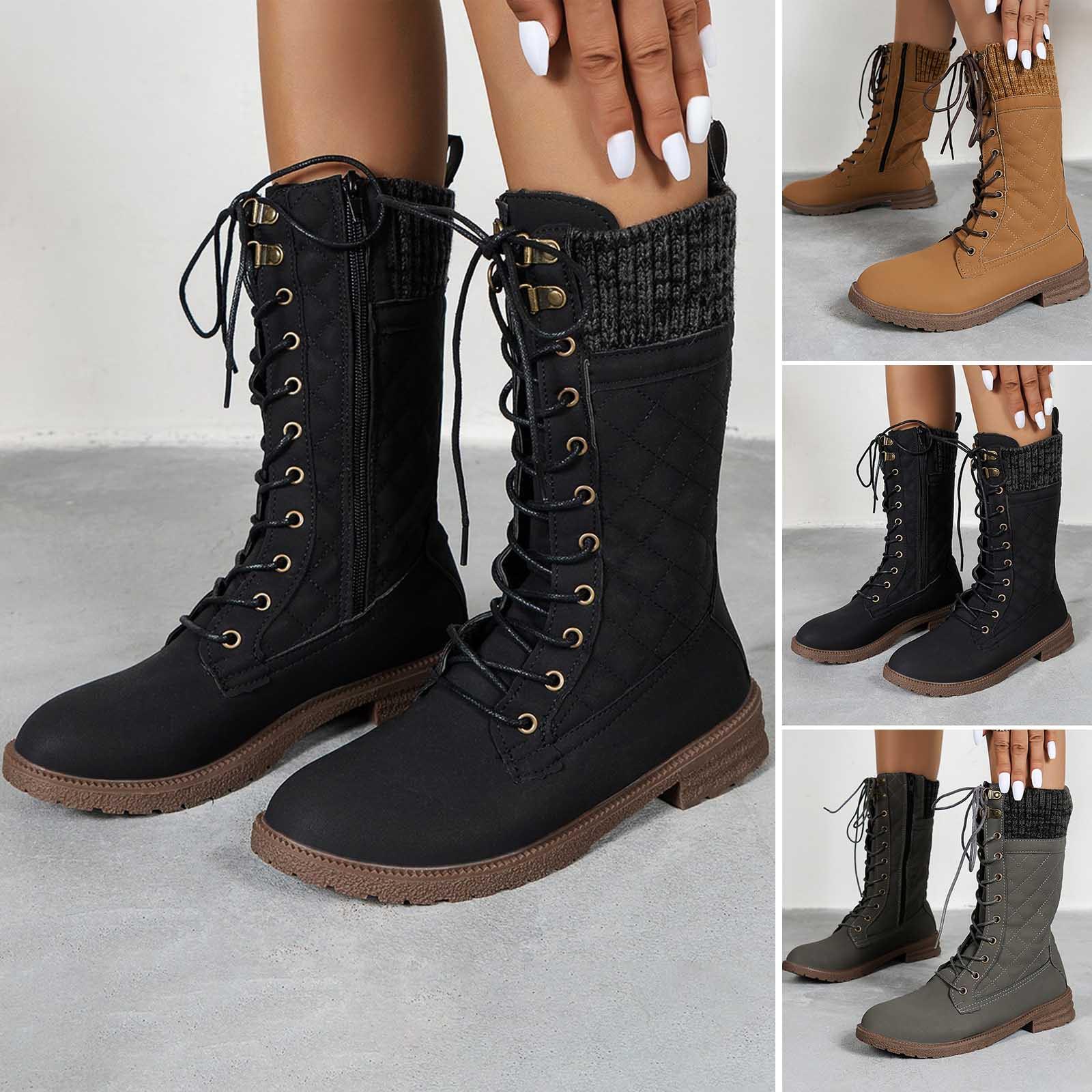 

Женские ботинки Sagit с шерстяными ботинками на молнии и ботинками на толстом каблуке