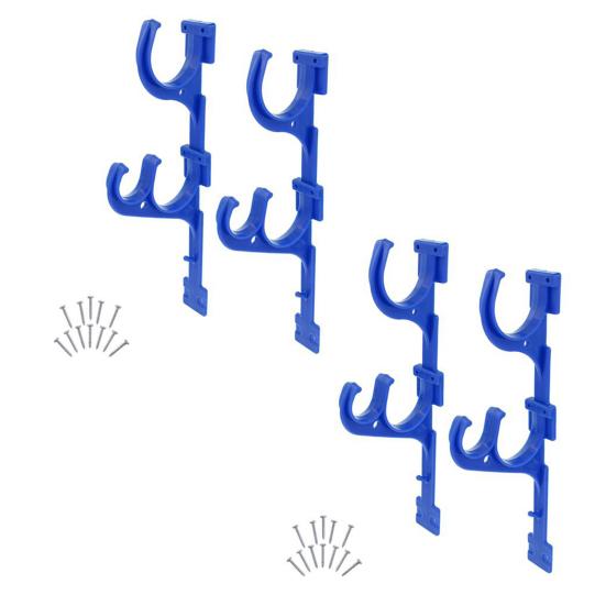 Pool Pole Hook Anti-Rust Easy Install Pool Pole Hanger Pool Accessories Holder for Pool Telescoping Pole Vacuum Hose Skimmer Brushes Garden Tools