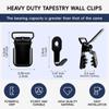 Tapestry Wall Hangers 4 Pieces Removable Heavy Duty Clip Tapestry Wall Clamps For Display Pictures Posters Frames Art Canvas