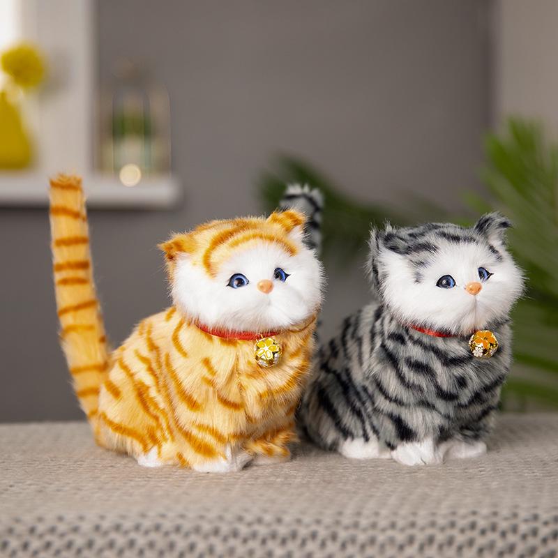 Adorable Cat Figurine with Bell - Perfect Birthday Gift for Girlfriends, Kids, and Cat Lovers