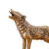 Wolf Animal Figurines Ornament Brass Home Decoration Gift Art Craft Vivid Copper Statue Metal