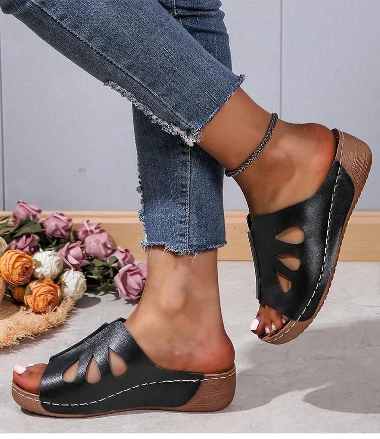 Fashion Women Sandals Women Heels Sandals With Wedge Summer Shoes For Women Platform Sandals 2024 Summer Slippers Heeled Sandalias Mujer