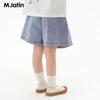 M.Latin Girls' Asymmetrical Design Denim Shorts