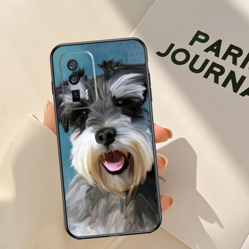 Schnauzer Dog Case For Xiaomi 14 15 Ultra 13T 14T 15T Pro 17 Pro Max POCO X7 Pro X3 X5 X6 F5 F6 F7 F8 Coque