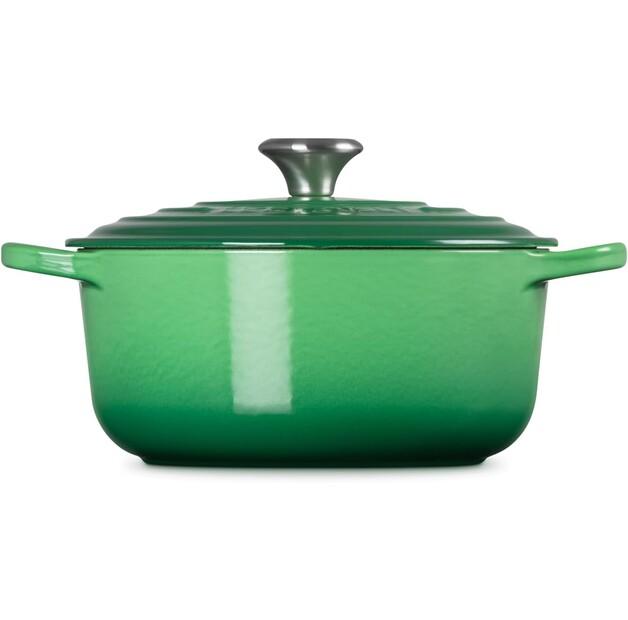 Le Creuset Signature Cast Iron Roasting Pan Round 20 Cm Bamboo Green 2.4 L (21177204082430)