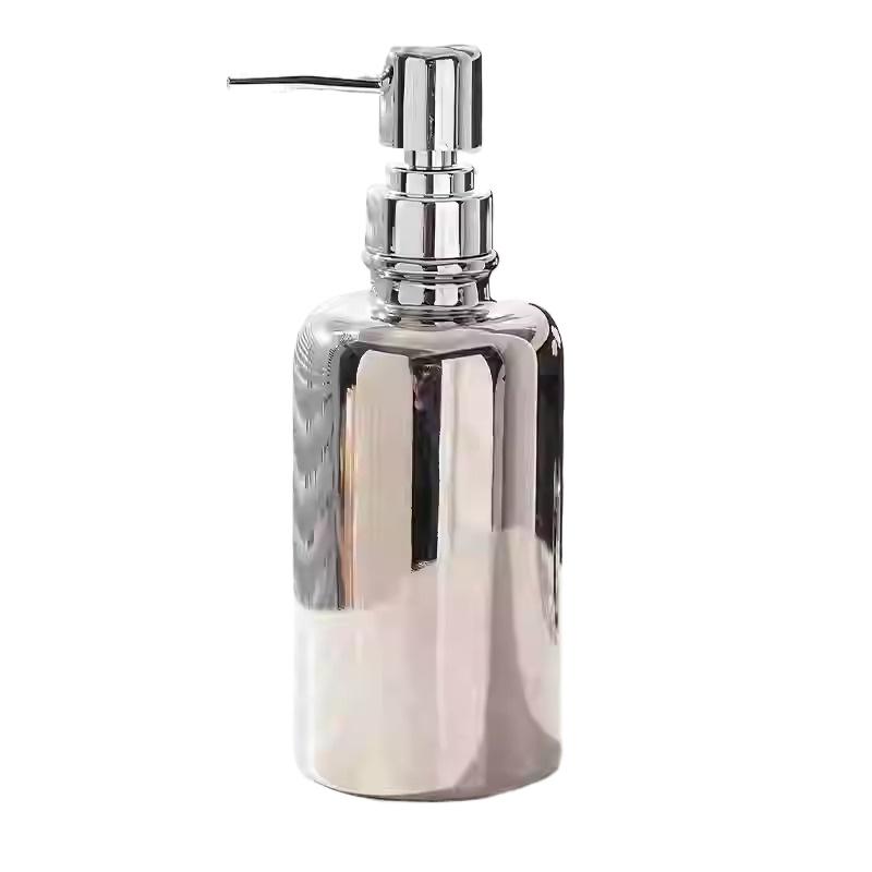 Modern Cylindrical Press Soap Dispenser Bathroom Shampoo Shower Dispensing Bottle Ceramic Soap Dispenser Bathroom Accessories