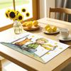 4/6/8 buc. Micul Prinț Vulpe Pictură în acuarelă Față de masă Amestec de in Lavabilă Covoraș de masă pentru Copii Masă Dining Bucătărie Decor Idee de cadou
