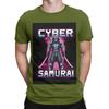Cyber Samurai Punk Poster Funny 100 Cotton TShirt Cyber Samurai Punk Tees Tops For Unisex