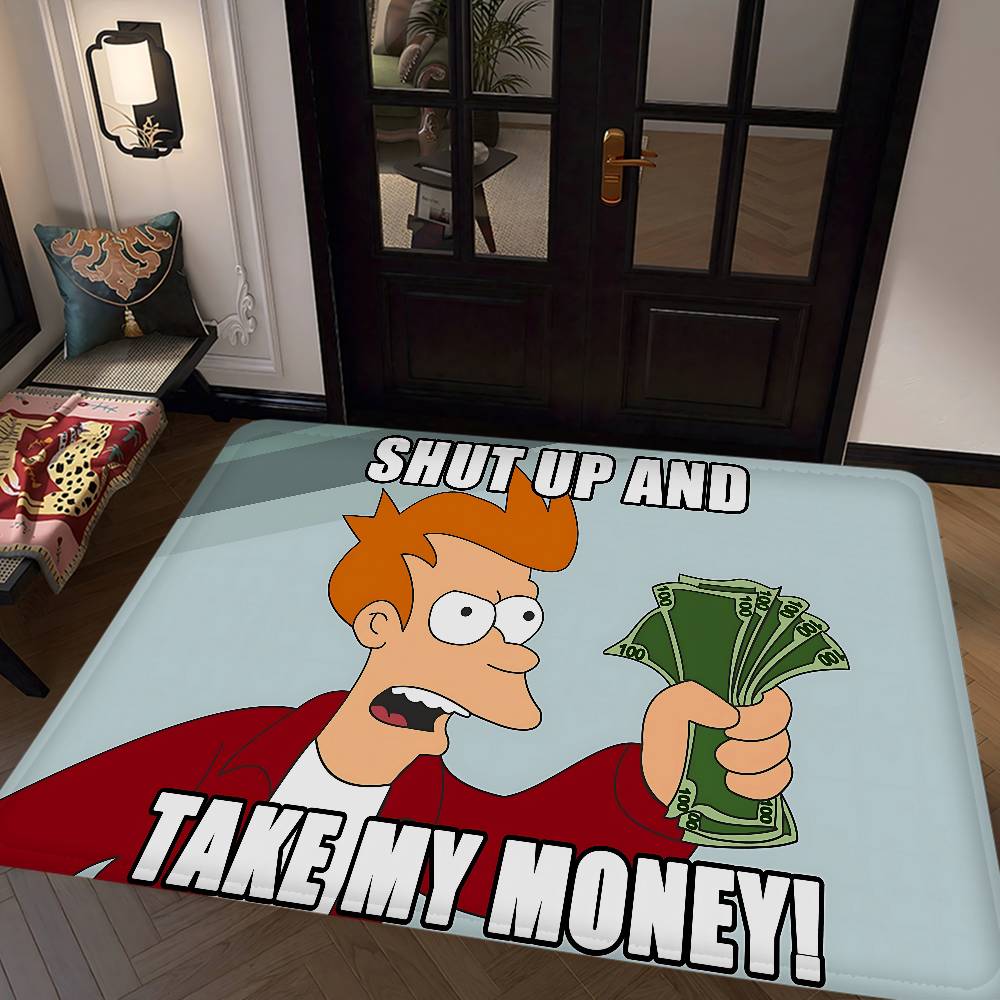 Popular American Animation F-Futurama Kitchen Mat Cheaper Anti-slip Modern Living Room Balcony Printed Modern Home Decor