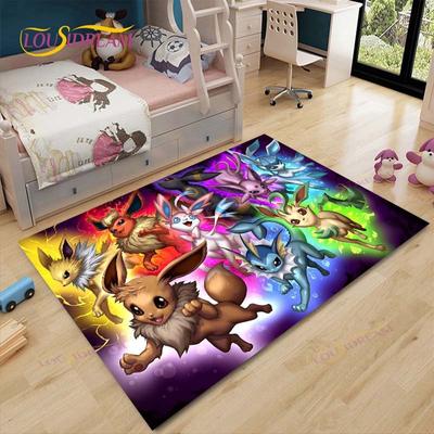 Pokemon Rug Cartoon Carpets Anime Carpet Living Room Tea Table Mats Bedroom Rug Washable Floor Mats Household Area Mat Gift
