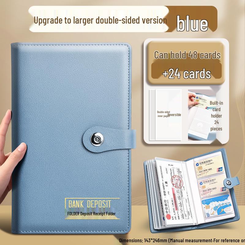 2025 Multifunctional Passbook & Bill Storage Album