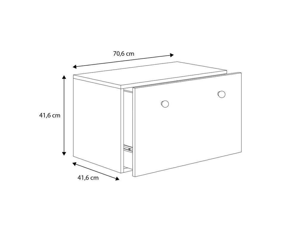 Toy Box Inga - Handle Gray