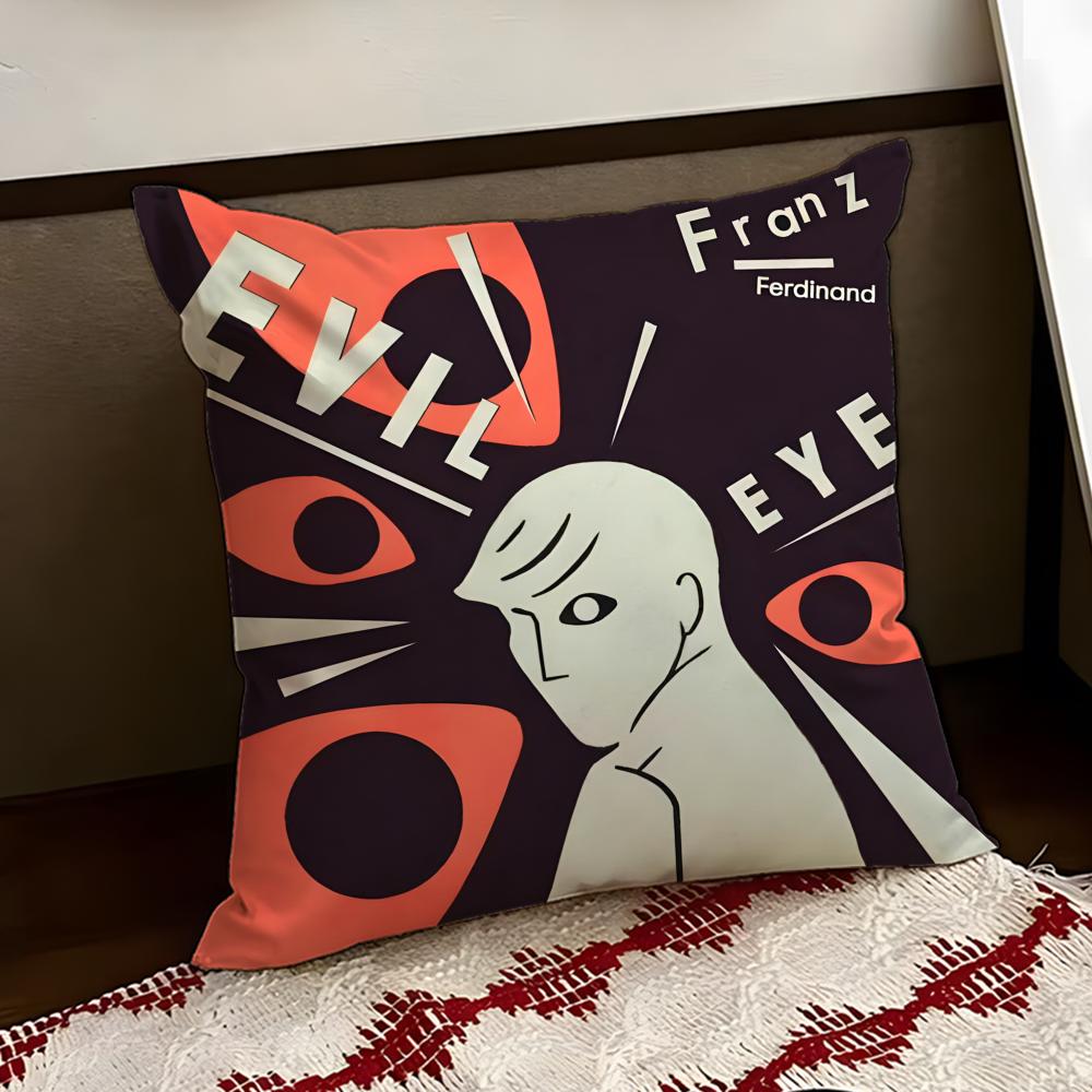 Rock band FFranz Ferdinand Cushion Cover Reversible Soft Durable Pillow Cover Home Car MultiScene Use for Daily Comfort