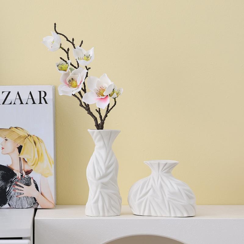 Ceramic Vase European Style Simple Creative For Dry Fresh Flowers Living Room Dining Table Arrangement Crafts