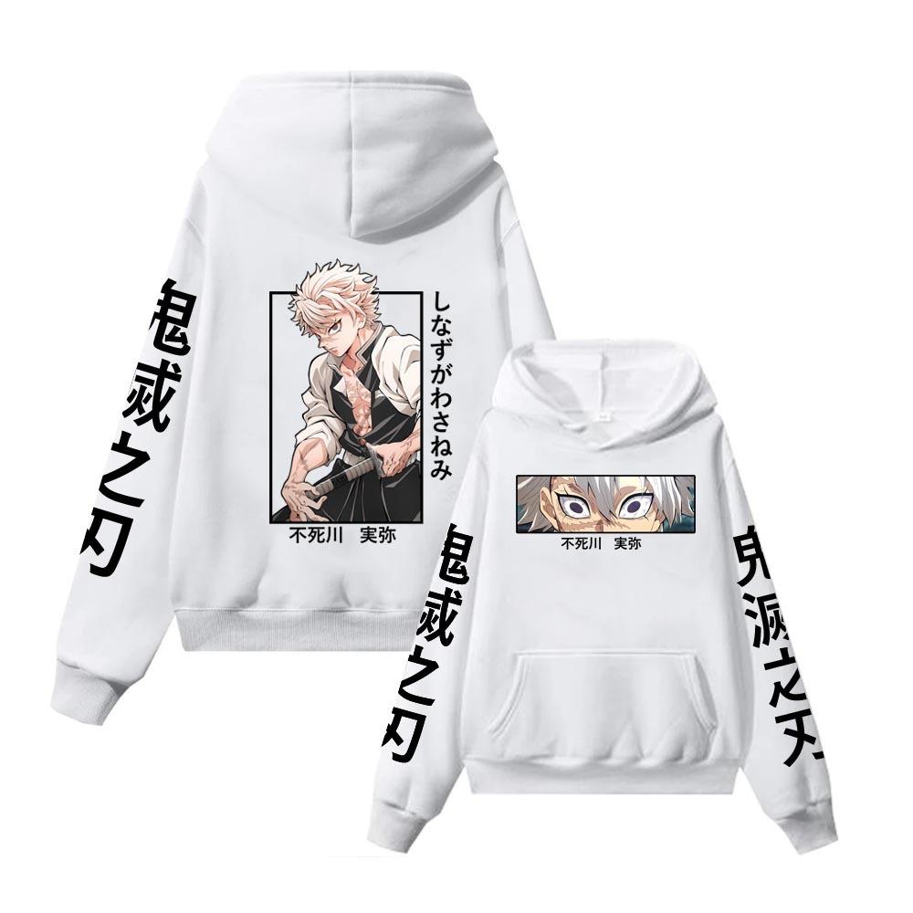 Sanemi Shinazugawa Anime Hoodie Unisex Pullover Fleece Streetwear Tops
