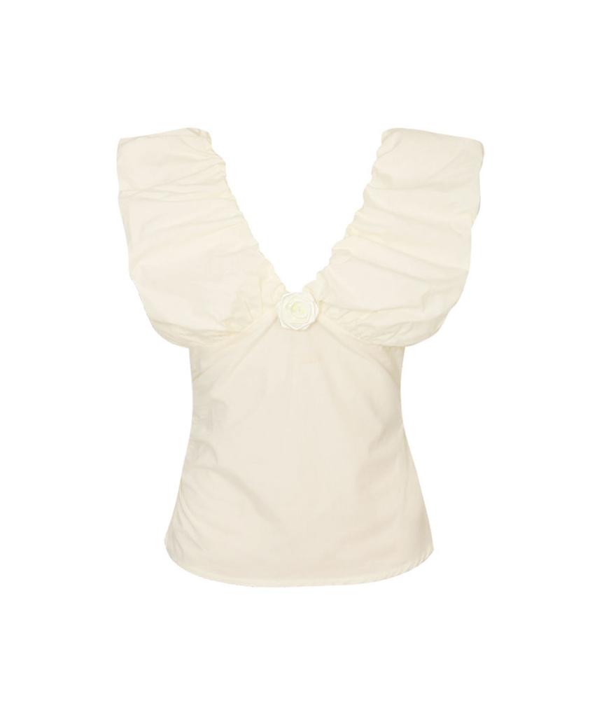 LOULOUSEOUL Volume Puff Blouse (Cream)