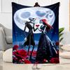 Nightmare Before Christmas Flannel Blanket-Soft and Suitable for Sofas,Beds,Offices,Travel,All Seasons,Great Gift for Holidays and Birthdays.