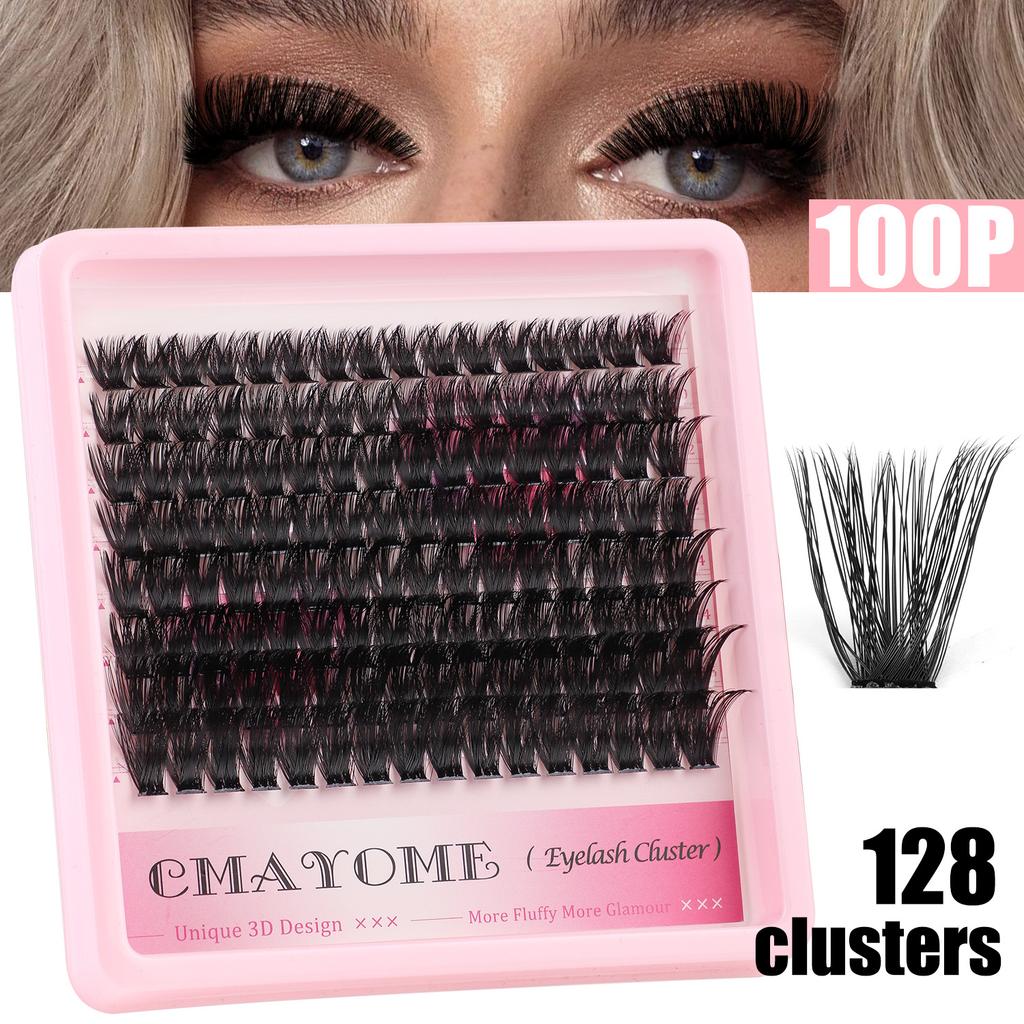 Diy Segmented Single Tuft Of Hair D Curve False Eyelashes 10-16Mm Thick Curled Eyelashes