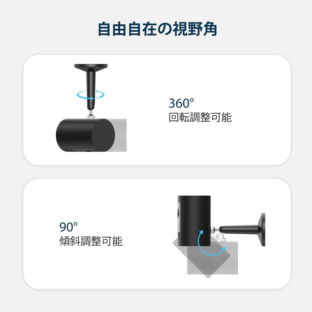KIWI Design Security Camera Stand Camera Mount CCTV Camera Bracket for Ceiling and Wall Mounting Fixed Stand Adjustable Home Surveillance System