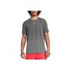 Under Armour Vanish Elite Seamless Crew Neck Knitted Sports Comfortable Breathable Versatile Short Sleeve T-Shirt Men Tops Gray 1385805-001