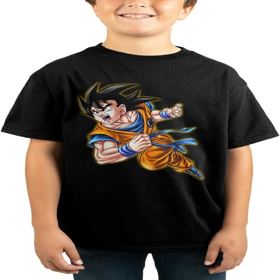 Bioworld Dragon Ball Z Goku Sprint Kids Black T-Shirt S