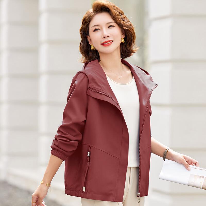 Paster 2025 Autumn Women's Solid Color Loose Hooded Jacket