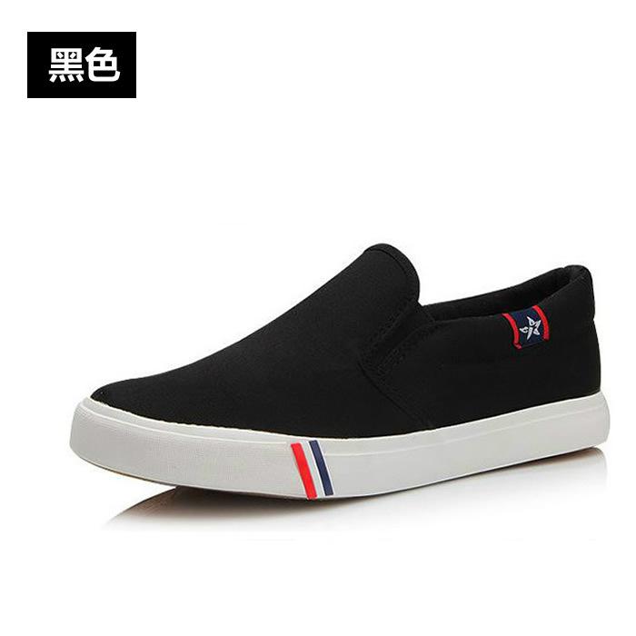 

Новые популярные парные мужские и женские парусиновые туфли на одной педали, тканевые туфли для квадратного танца, нескользящие, дышащие, студенческие туфли 40 (female) чёрный