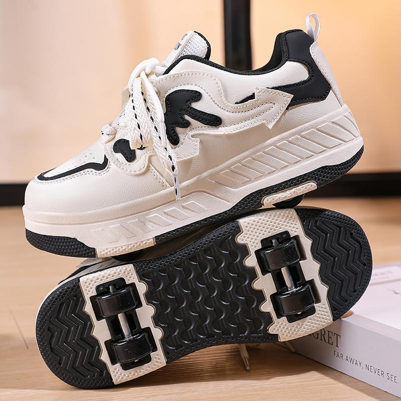 

Runaway Shoes Four Wheel Pulley Shoes Boys Children Wheeled Shoes Girls Ice Skating Shoes Burst Shoes 40