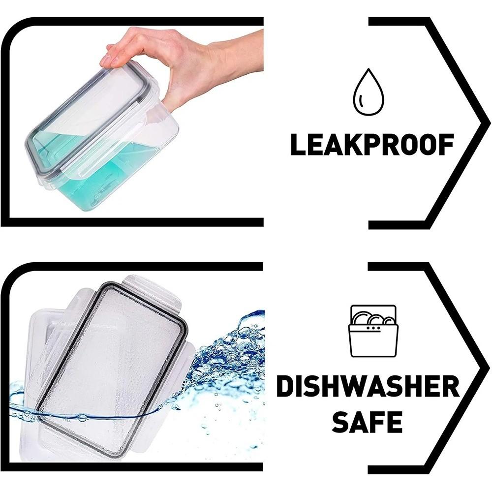 Microwave Safe Food Storage Containers Fresh-keeping Cover Meal Prep Containers  Kitchen Use