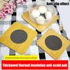 Fine Workmanship Wooden Heat Pad With Anti-Slip Mat Round Square Coasters Waterproof Anti-Slip Pot Holder Kitchen Kitchenware