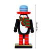 Miniature Christmas Figurines Wooden Nutcracker Tabletop Statues Christmas Decor Party Statues Table Centerpiece For Adults