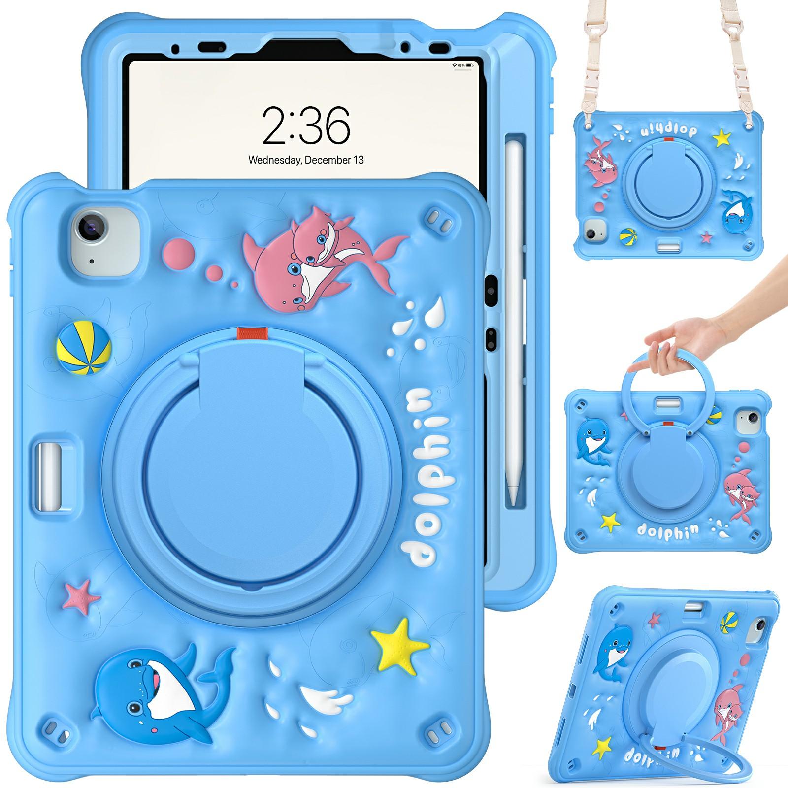 

For iPad Air 11 (2025)/(2024)/Air (2022)/(2020)/Pro 11 (2022)/(2021)/(2020)/(2018) Case with Shoulder Strap Kickstand Cover A