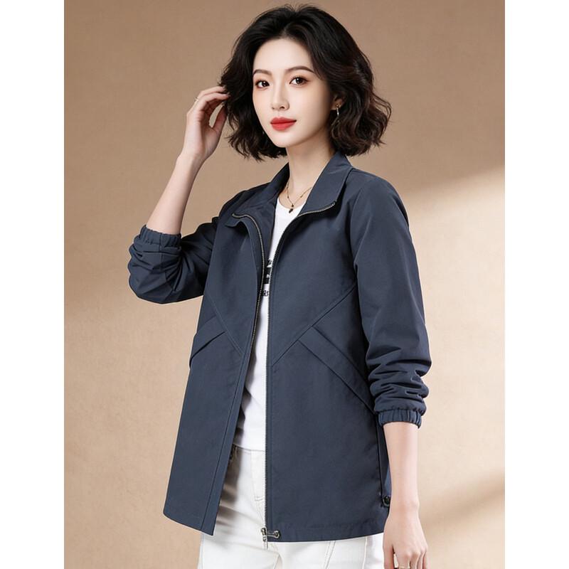 EST+II Women's Minimalist Lapel Loose-Fit Jacket