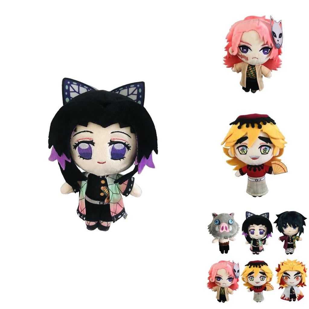 Entzückende 20cm Weiche Plüschpuppe mit Kimetsu No Yaiba Demon Slayer Thema für Kindergeschenk