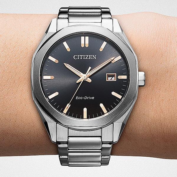 Citizen BM7620-83E for menn ( Se CITIZEN COLLECTION Solcelledrevet Eco-Drive) Rundklokke rustfritt