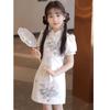 Girls' Embroidered New Chinese Style Princess Dress